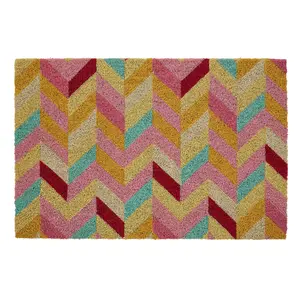 Interiors by Premier Chevron coir doormat