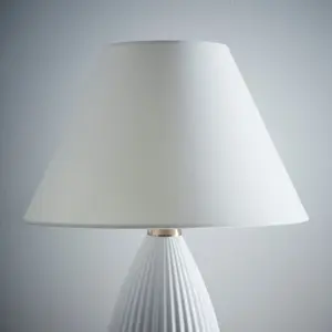 10" Cream Textured Linen Fabric Coolie Lampshade Modern Table Lamp and Floor Lamp Cone Light Shade