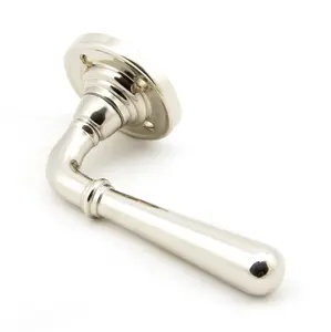 From The Anvil Polished Nickel Newbury Lever on Rose Set