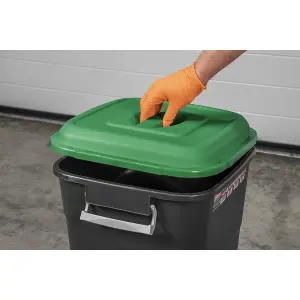 Sealey Durable Refuse Storage Bin Suitable For Outdoor Use 75 Litres Green BM75G