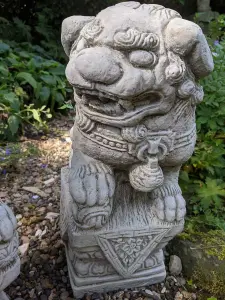 Pair of Medium Chinese Foo Dogs statues