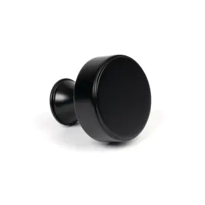 From The Anvil Matt Black Scully Cabinet Knob - 32mm