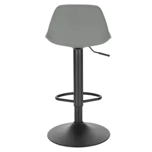 Height-adjustable bar stool set Rikard (Set of 2) Grey