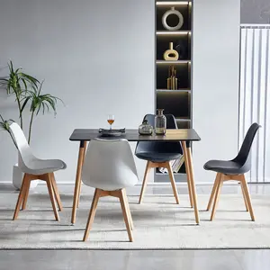 Nero 2 - Person Dining Set Black / Oak / White