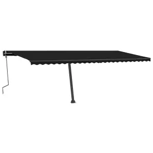 Berkfield Freestanding Manual Retractable Awning 600x350 cm Anthracite