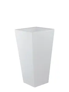 Luminosa Geco Outdoor RGBW LED Portable Vase Lamp, White, IP65, Rgb+4000K