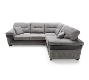 Samson Corner Sofa in Grey Right Facing