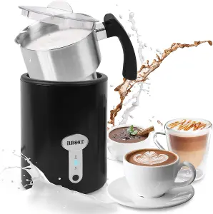 Duronic Electric Milk Frother, 500ml Hot Chocolate Maker, Automatic Milk Frother and Milk Steamer for Cappuccino, Coffee