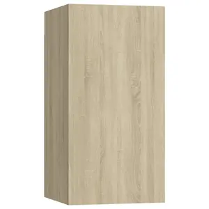 Berkfield TV Cabinets 4 pcs Sonoma Oak 30.5x30x60 cm Engineered Wood