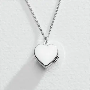 Moon & Back Sterling Silver Heart Locket