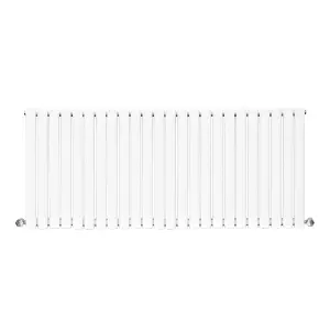 Right Radiators 600x1416mm Horizontal Single Oval Column Designer Radiator White