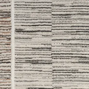 Charcoal Grey Bordered,Abstract Modern Easy to clean Rug for Bedroom & Living Room-160cm X 221cm