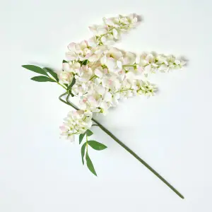 Homescapes Cream Wisteria Flower Single Stem 92 cm