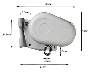 Primrose Awnings 2.5m x 2.0m Retractable Manual Full Cassette Ivory Awning Outdoor Patio Canopy