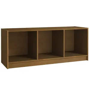 vidaXL TV Cabinet Honey Brown 104x33x41 cm Solid Pinewood