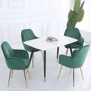 Elianna Upholstered Dining Chair (Set of 2) Emerald green