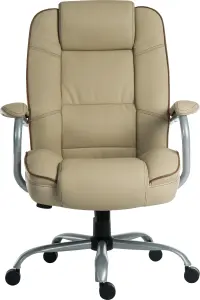 Goliath Duo Heavy Duty Executive Chair Cream, Suitable for 27 Stone User Weight and 24 Hour Use