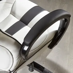 X-Rocker Maverick Gaming Chair PC Home Office Swivel PC Gaming Seat - WHITE / BLACK