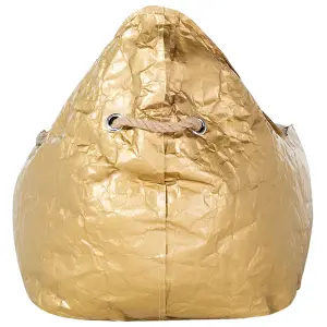 Beliani Modern Bean Bag Gold DROP