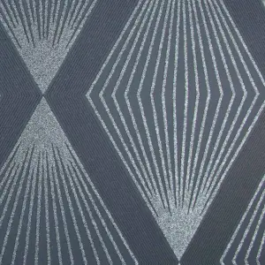 Julien MacDonald Chandelier Navy Geometric Wallpaper