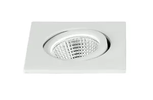 Luminosa POLARIS LED Recessed Adjustable Downlight White 240lm 4000K 6.6x6.6x5.7cm