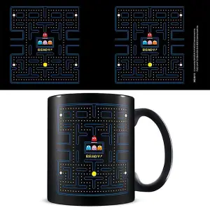 Pac Man Maze Mug Black/Blue (One Size)