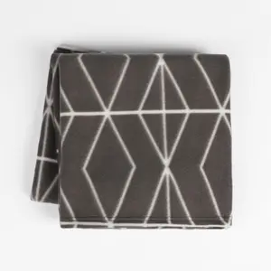 Soft Geo Print Polar Fleece Throw