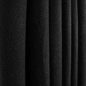 OHS Eyelet Blackout Pair Ready Made Curtains, Black - 90" x 90