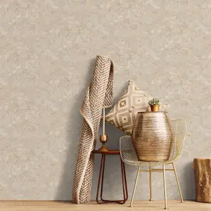 Galerie Grunge Beige Grey Concrete Smooth Wallpaper