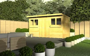 DIY Sheds 8x8 Pent Summer Shed (8ft x 8ft) 8 x 8