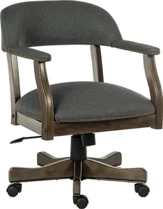 Zapnein Grey & Driftwood Study Office Chair