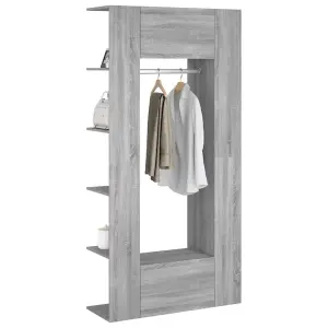 Berkfield Hallway Cabinets 2 pcs Grey Sonoma Engineered Wood