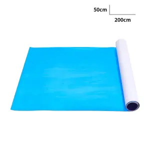 Waterproof Wall Mounted Design Full Length Self Adhesive PET Mirror Sheet 50 x 200 cm