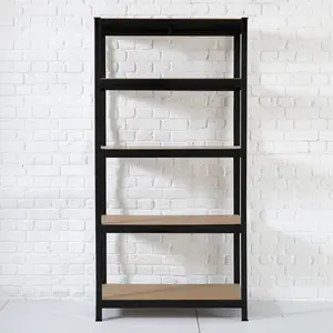 Neo Black Large 5 Tier Large Steel Garage Shelving