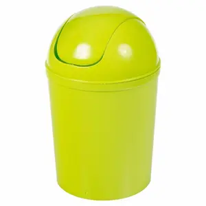 5 Litre Swing Top Rubbish Bin Green