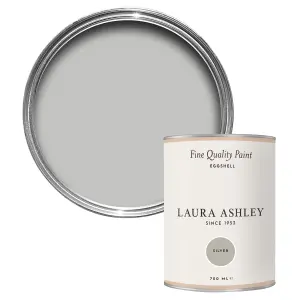 Laura Ashley Silver Eggshell Emulsion paint, 750ml