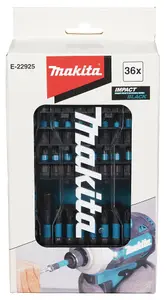 Makita E-22925 36 PC Black Impact Screw Bit Set In Plastic Case