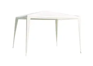 Suhali White Square Gazebo tent (H) 2.45m (W) 3m (D) 3m