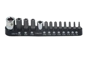 Laser Tools 5514 13pc Tamperproof Torx/Star Bit Set