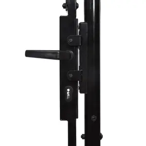 Berkfield Fence Gate Single Door with Spike Top Steel 1x1.5 m Black