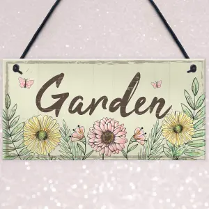 Red Ocean Garden Sign Door Shed Garden SummerHouse Plaque Home Decor Friendship Nan Mum Gift