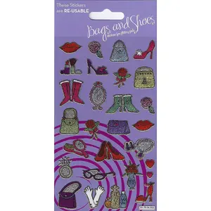 Paper Projects Reusable Bags And Shoes Stickers Multicoloured (One Size)