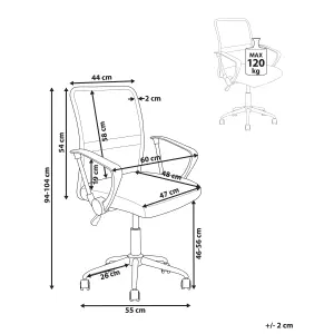 Beliani Minimalist Office Chair Green BEST