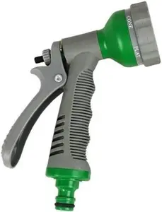 6 Dial Garden Hose Pipe Spray Gun Grip Handle Multi Pattern Water Sprayer