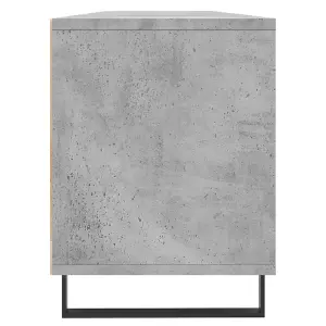 Berkfield TV Cabinet Concrete Grey 150x30x44.5 cm Engineered Wood