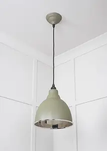 Smooth Nickel Brindley Pendant in Tump