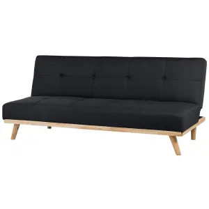 Beliani Traditional Sofa Bed FROYA Black