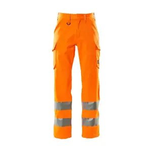 Mascot Safe Light Thigh Pocket Trousers (Hi-Vis Orange)  (42.5) (Leg Length - Long)