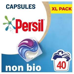 Persil 3 In 1 Non Bio Washing Laundry Capsules 40 Washes Pack of 3