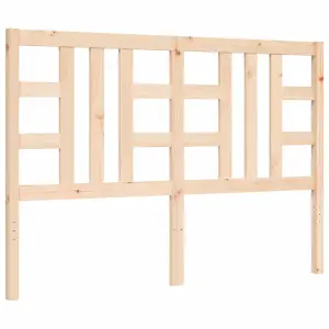 Berkfield Bed Frame with Headboard 140x190 cm Solid Wood